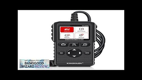 KINGBOLEN YA200 Car Engine Diagnostic Tool Professional Check Engine Light OBD2 Scanner Review