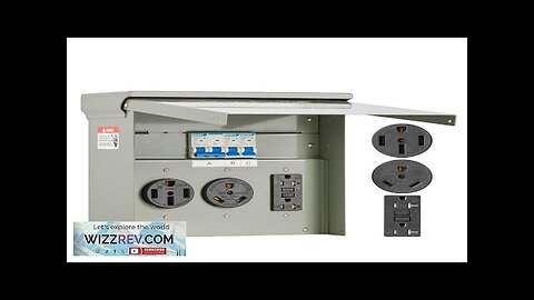 Temporary Power Outlet Panel RV Electrical Panel 20 30 50 Amp Outlet Review