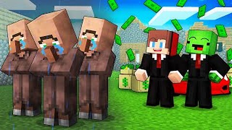 Mikey and JJ Became RICH and Kick Villagers Out in Minecraft