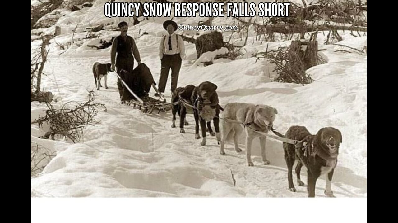 Quincy Snow Response Falls Short