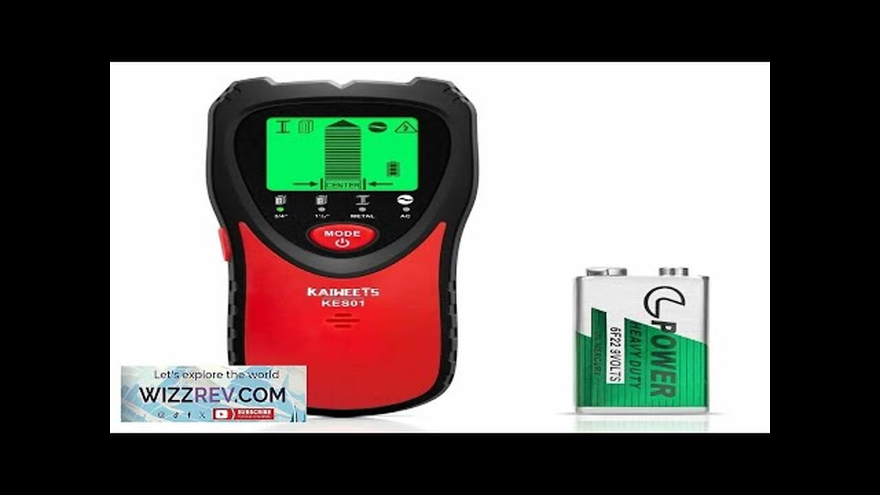 US EU Direct KAIWEETS KES01 Stud Finder Wall Scanner with Tricolor Backlight Review