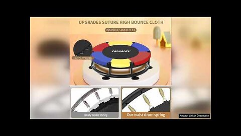 Trampoline for Kids Full Anti-Rust 440lbs Anti-Rollover Round Bottom Toddler Trampoline Review