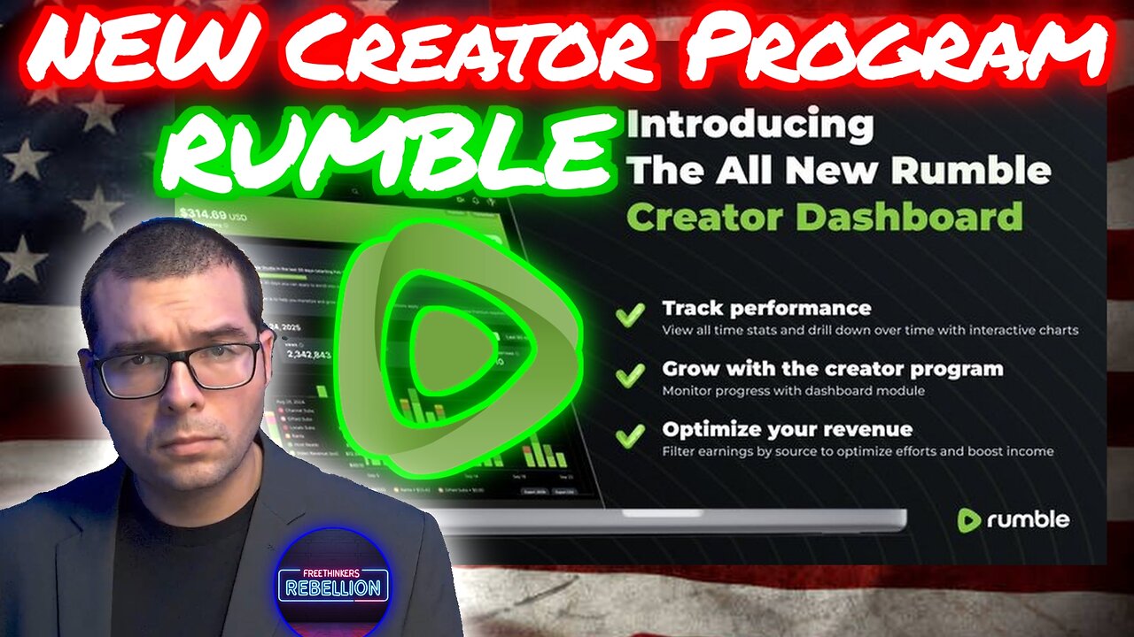 *ALL NEW* Rumble Creator Program LAUNCHED 2025. Details and Requirements