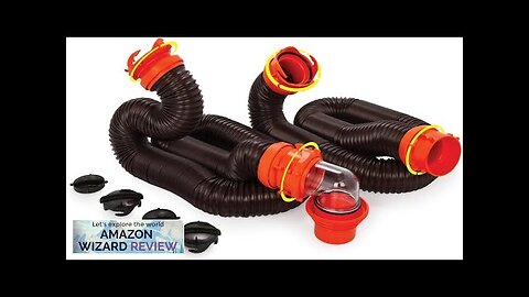 Camco RhinoFLEX 20' Camper/RV Sewer Hose Kit Includes 4-in-1 Adapter Clear Review