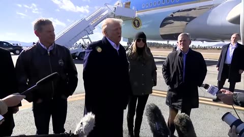 President Trump Meets With Officials And Victims of Hurricane Helene In North Carolina 1/24/2025