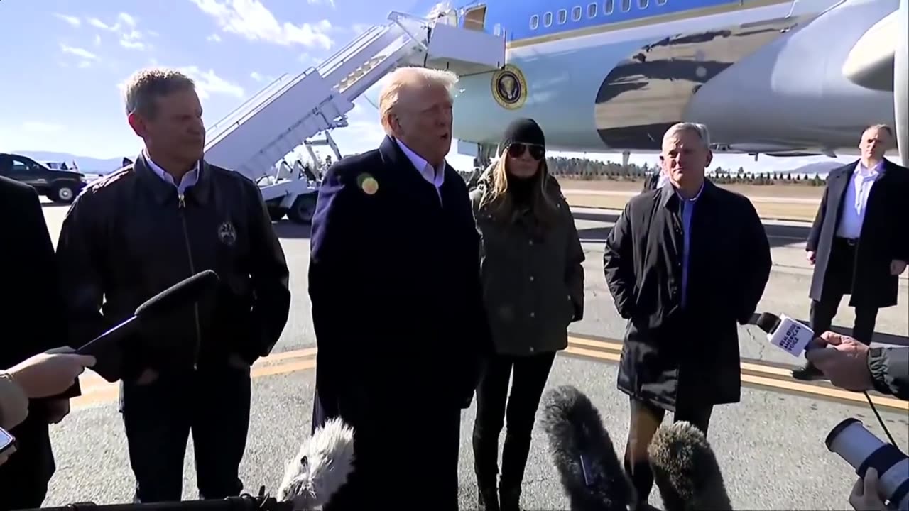 President Trump Meets With Officials And Victims of Hurricane Helene In North Carolina 1/24/2025