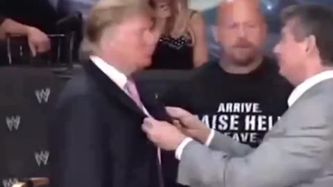 Trump slapping Vince McMahon in the face