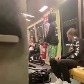 He blew out the whole train