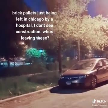 HUNDREDS OF PALLETS OF BRICKS ARE BEING DROPPED OFF IN THE STREETS OF CHICAGO HAPPENING NOW