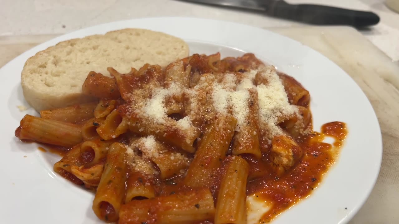 Italian Wheat Rigatoni and Bread