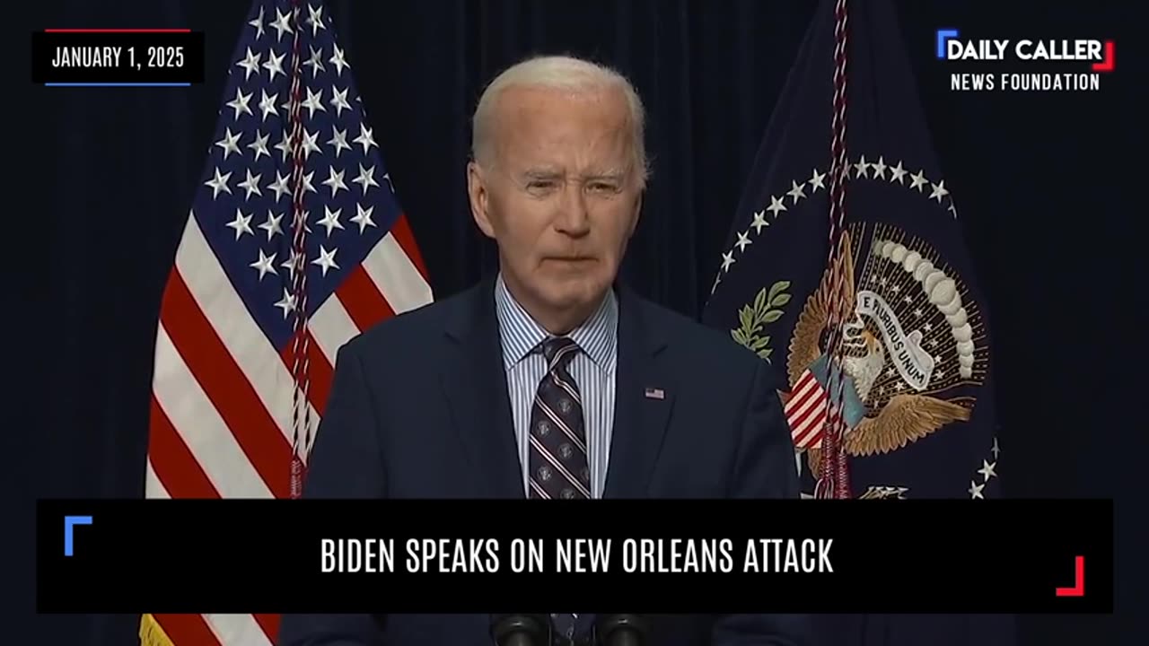 Biden Speaks On New Orleans Attack