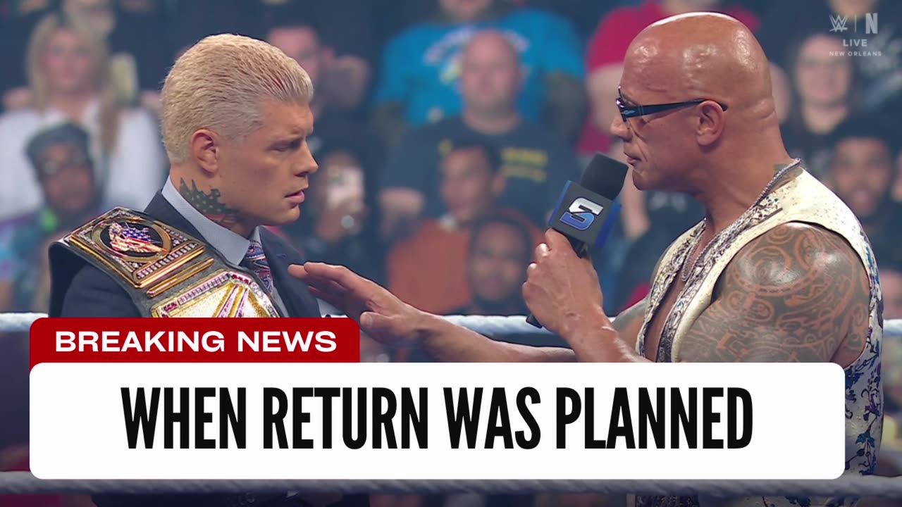 Here Is When Rock Return Was Planned