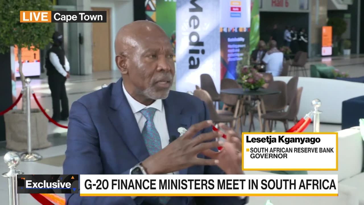 G-20: SARB Governor Kganyago Says Tariff Concerns Complicate Monetary Policy, Inflation
