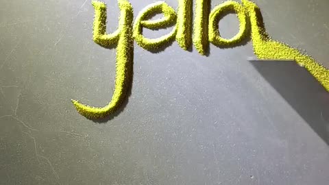 Calligraphy with sand