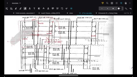 Two way edge supported slab by ACI coefficient method