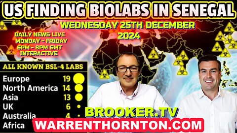 US FINDING BIOLABS IN SENEGAL WITH WARREN THORNTON