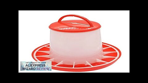 1.5kg Feeder Bucket Tool with Lid Handle for Chicken Hen Poultry Feeding Review