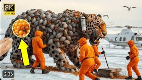 White Tiger Covered in Millions of Barnacles & Parasites Bee Saved by Heroic Rescue Team rescue