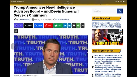 Trump Announces New Intelligence Advisory Board – and Devin Nunes will Serve as Chairman