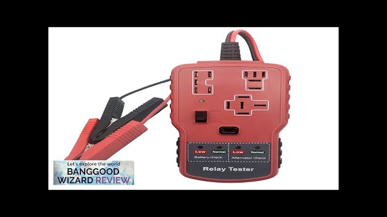 RT-900 12V Car Battery Relay Tester Car Battery Checker Automotive Electronic Relay Review