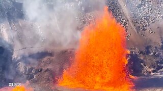 Mt. Kilauea Volcano In Hawaii Erupts