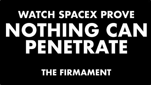 SPACEX PROVES NOTHING CAN PENETRATE THE FIRMAMENT