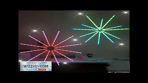 LED Fireworks Light Christmas Tree Hanging Starburst Lamp Colorful Change 20pcs Branches Review