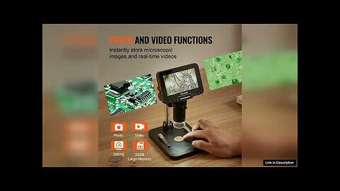 VEVOR Digital Microscope 4.3” IPS Screen 50X-1000X Magnification 1080P Photo/Video Coin Review