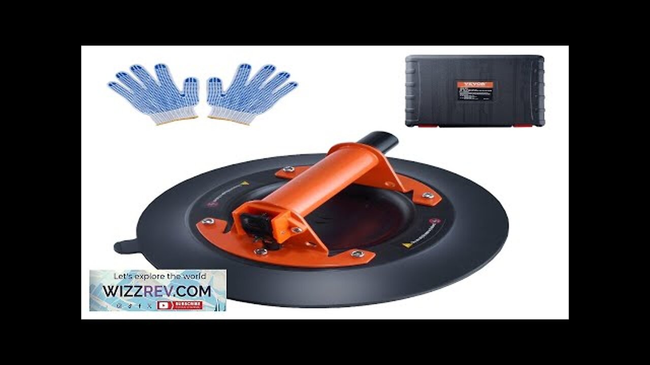 VEVOR Glass Suction Cup 10" 990 lbs Load Capacity Vacuum Suction Cup Review