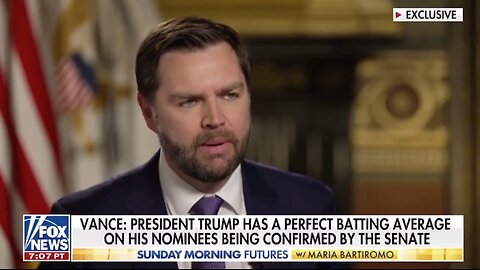 VP J.D. VANCE is confident the President’s Cabinet will be confirmed quickly