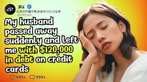 My husband passed away suddenly and left me with $120,000 in debt on credit cards #personalbudget