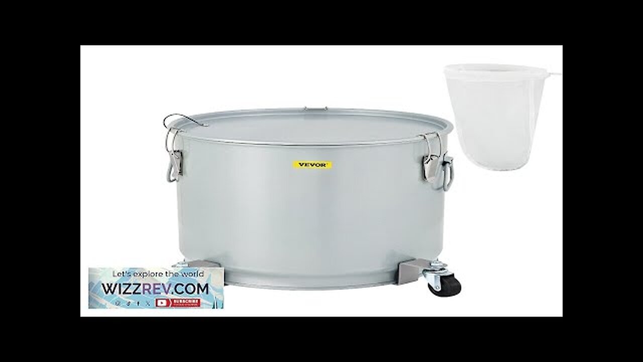 VEVOR Fryer Grease Bucket 8 Gal/30 L Coated Carbon Steel Oil Filter Review