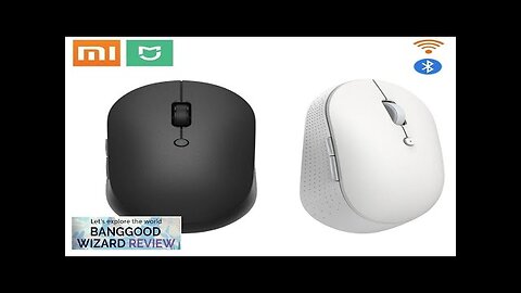 Xiaomi Mi Wireless Dual-Mode Mouse Silent Ergonomic bluetooth USB Side buttons Protable Review