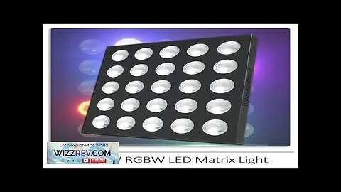 YUER 25x12W RGBW LED Matrix Light Wash Strobe Audience Lights DMX Review