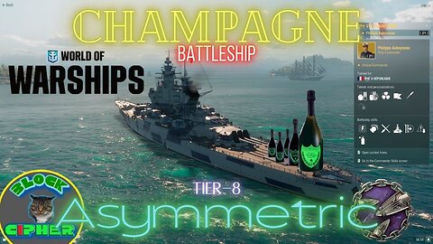 *PREMIUM SHIP* French Battleship Tier-8 CHAMPNE in Asymmetric | World of Warships