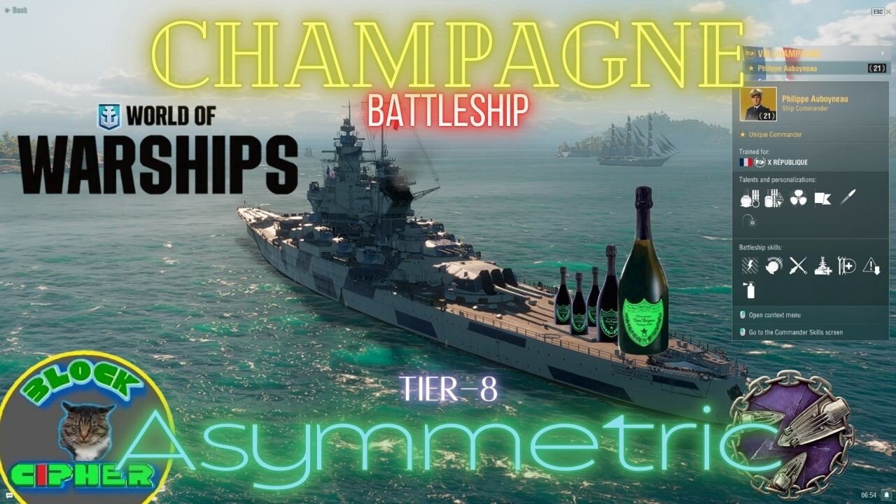 *PREMIUM SHIP* French Battleship Tier-8 CHAMPNE in Asymmetric | World of Warships