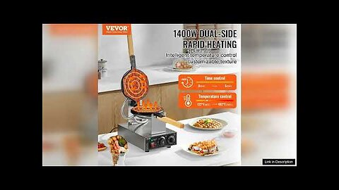 VEVOR Commercial Bubble Waffle Maker Egg Pancake Baker Machine 1400W Non-Stick Review