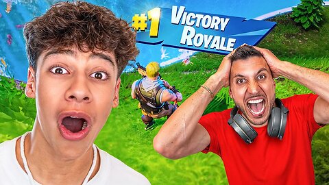 Dad's Epic Victory Royale: A Moment to Remember!"