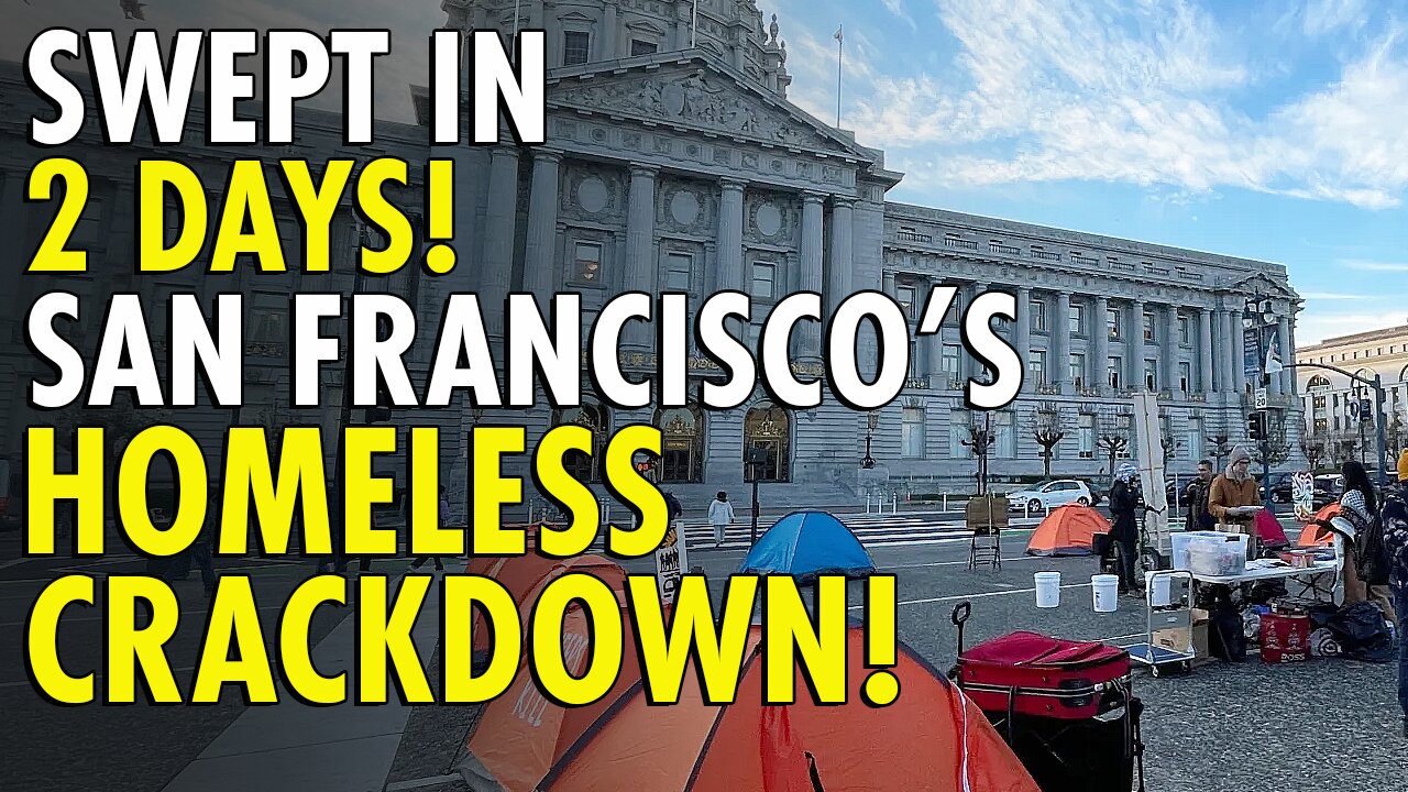 A ‘sweeps-free’ encampment popped up at San Fran City Hall. Two days later, cops swept it
