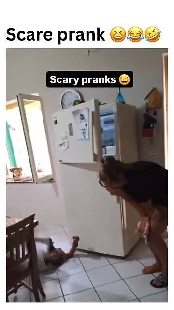 Warning: Hilarious scares ahead! 😂 Watch these epic prank reactions that will have you laughing 😆