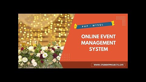 Online Event Management System - PHP & MySQL