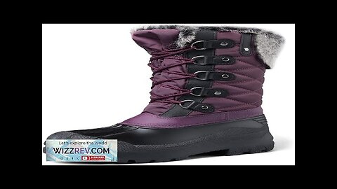 mysoft Women's Snow Boots Warm Insulated Faux Fur Lined Waterproof Mid-Calf Winter Review