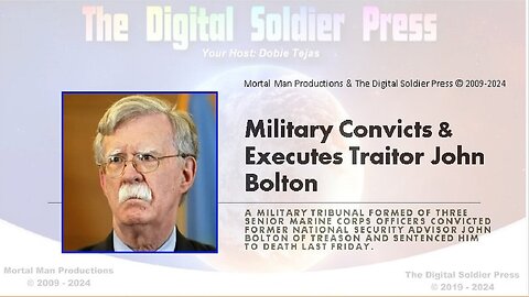 Military Convicts and Executes Traitor John Bolton