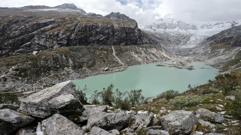 Beautiful Lake in the Andes