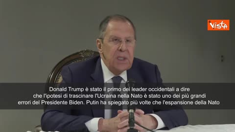 NOTIZIE DAL MONDO Lavrov:'Non possiamo accettare truppe e basi NATO in Ucraina' Putin ha spiegato più volte che l'espansione della NATO e l'entrata dell'Ucraina nella NATO costituirebbe una minaccia diretta per la Russia