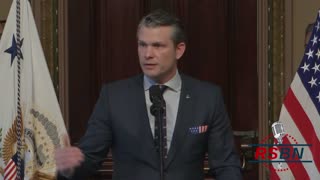 WATCH: VP Vance Swears in Pete Hegseth as Secretary of Defense - 1/25/25