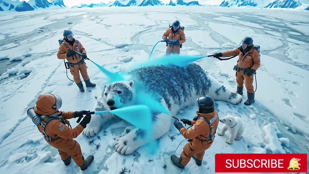 Emergence : THE WILD LIFE IS IN DANGER | polar bear badly infected #emergence #save #polarbear