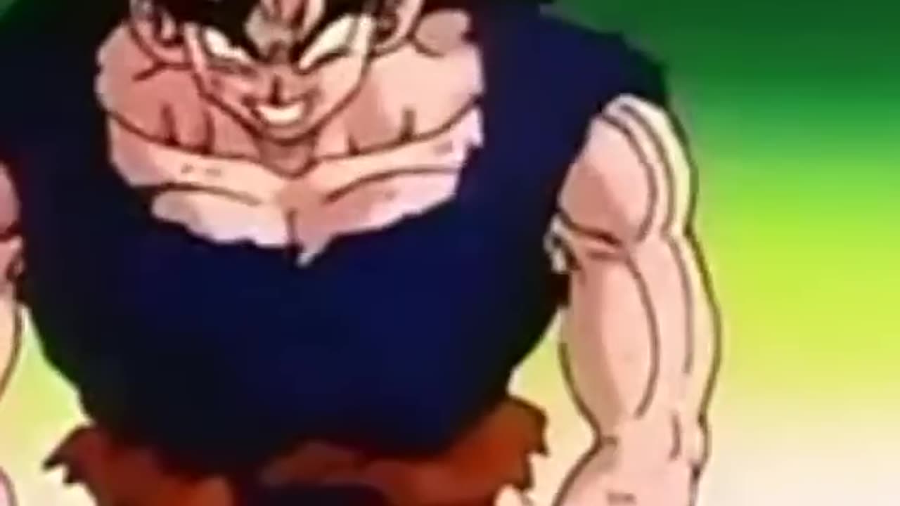 Goku goes super saiyan for the first time