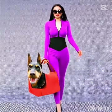 Miniature Guard Dogs? Fashionable, trendy. Every woman should carry one. #germanshepherd #doberman