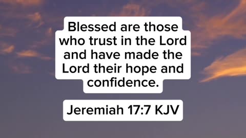 Confidence in the Lord KJV